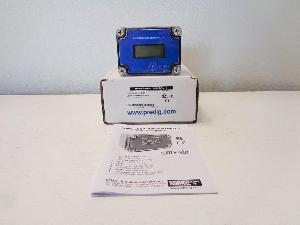 Precision Digital Loop-Powered Process Meter PD662-0L0-00